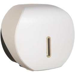ABS Plastic Mini Jumbo Toilet Roll Dispenser - Gold