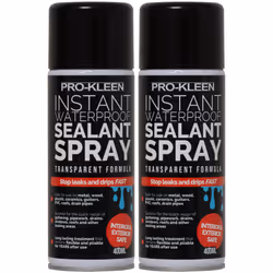 Pro-Kleen Instant Waterproof Sealant Spray - 2 x 400ml