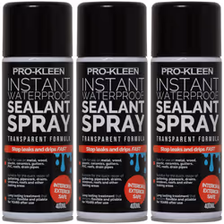 Pro-Kleen Instant Waterproof Sealant Spray - 3 x 400ml