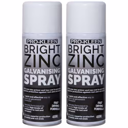 Zinc Galvanising Spray Paint Primer & Topcoat - 2 x 400ml