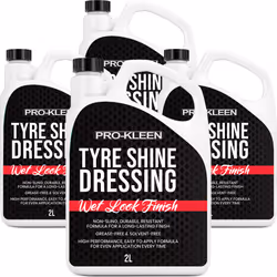 ProKleen Tyre Shine Dressing Wet Look Finish - 4 x 2L