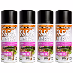 Pro-Kleen Multi-surface Clear Lacquer Spray - Gloss, 4