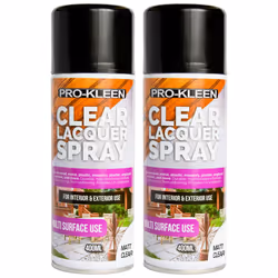 Pro-Kleen Multi-surface Clear Lacquer Spray - Matt, 2