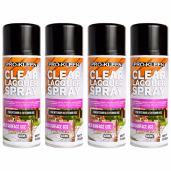 Pro-Kleen Multi-surface Clear Lacquer Spray - Matt, 4