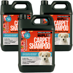 Pro-Kleen 5L MAXPlus Carpet Cleaner - Amber & Bergamot, 15L