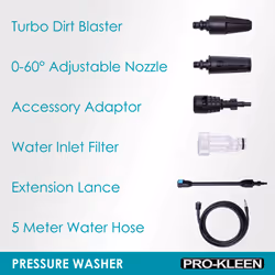 Pressure Washer wirt Rotary Brush, Patio cleaner & Snow Foam Lance
