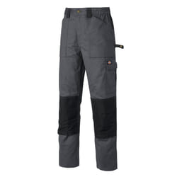 Dickies Grafter Duo Tone Cargo Pocket Workwear Knee Pad Trousers Pants WD4930 - Grey/Black, 30R