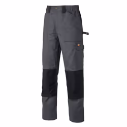Dickies Grafter Duo Tone Cargo Pocket Workwear Knee Pad Trousers Pants WD4930 - Grey/Black, 30T