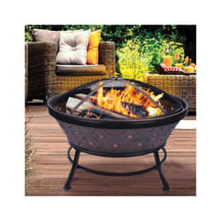 Cordoba Large Garden Fire Pit Portable for Picnic BBQ Patio Party Copper Firepit