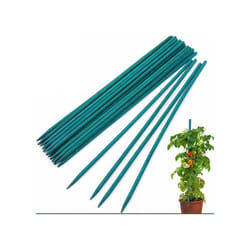 Garden Stakes 50 Pack Bamboo Sticks Plant Support Green Wooden Canes Gardening - 60cm