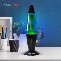 16â Retro Neon Lava Lamp Purple Wax Liquid Relaxation Light Room Decor - Green