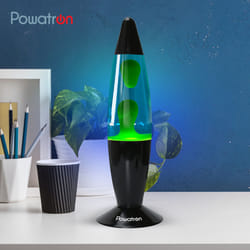 16â Retro Neon Lava Lamp Purple Wax Liquid Relaxation Light Room Decor - Green