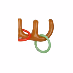Christmas Inflatable Reindeer Antler Ring Toss Game Xmas Family Fun Party Toys