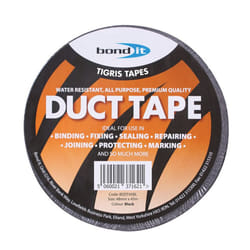 Bond It Duct Tape Water Resistant, All Purpose, 48mm x 45m - Black