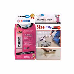 Bond It CTA Flexible Tile Adhesive Grey Cement Ceramic Floor Wall 20kg