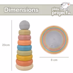 Play Project Wheat Baby Stacking Rings Toy