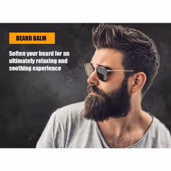 Beard Balm for Men x2 GROOMARANG Original Softening Beard Balm - 100% Natural, Nourishing Beard Moisturiser to Tame & Shape All Beard Types (120ml)