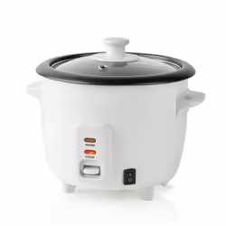 Rice Cooker & Steamer 0.6L Non Stick Bowl Cooking Pot 300W Warmer Auto Shut-Off