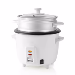Rice Cooker & Steamer 0.6L Non Stick Bowl Cooking Pot 300W Warmer Auto Shut-Off