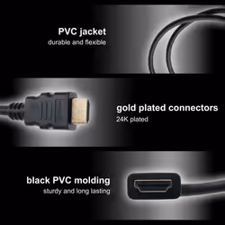 Ex-Pro 8K Certified HDMI 2.1 Ultra High Speed 48Gbps Cable 1m 8K@60Hz 4K@120Hz UHD
