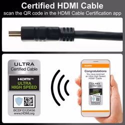 Ex-Pro 8K Certified HDMI 2.1 Ultra High Speed 48Gbps Cable 3m 8K@60Hz 4K@120Hz UHD