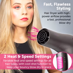 Carmen C81128 hair styling tool Hair styling kit Warm Grey, Violet 1800 W