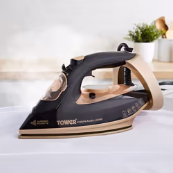Tower T22021GLD Ceraglide 3100W Steam Iron Black & Gold
