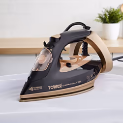 Tower T22021GLD Ceraglide 3100W Steam Iron Black & Gold