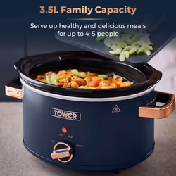 Tower T16042MNB Cavaletto 3.5 Litre Slow Cooker - Additional view 6