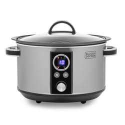 Black & Decker BXSC16045GB slow cooker 6.5 L 200 W Black, Stainless steel