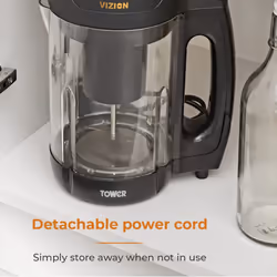 Tower T12067 Vison Soup Maker, Stainless Steel, 1.6L