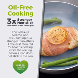 Tower T80354 Cerasure 32cm Fry Pan with Non-Stick Coating, Suitable for All Hob Types, Graphite