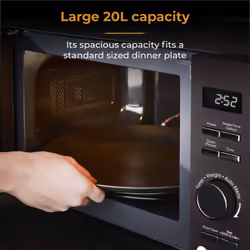 Tower Renaissance 20L Microwave - Black - Additional view 5