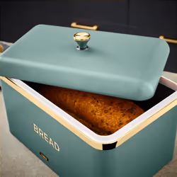 Tower T826130JDE Cavaletto Stainless Steel Bread Bin in Jade Green