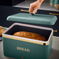 Tower T826130JDE Cavaletto Stainless Steel Bread Bin in Jade Green - Additional view 4