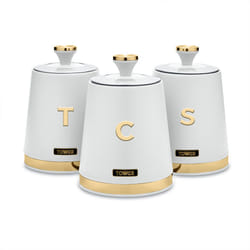 Tower T826131WHT Cavaletto Set of 3 Canisters Optic White