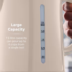Tower T10049CHA Belle Jug Kettle Rapid Boil, 1.5L,3kw, Chantilly Cream