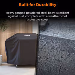 Tower T978526 Stealth Pro Six Burner Gas BBQ with Side Burner, Rotisserie Kit and Weatherproof Cover, Black
