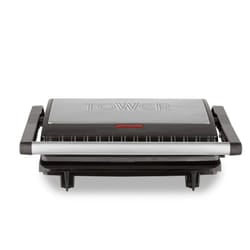 Tower T27038 750W Panini Grill Cerastone Stainless Steel