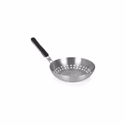 Tower T932017 28cm Stainless Steel Grill Wok for BBQ's with Folding Handle