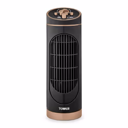 Tower T629000 Cavaletto Tower Fan with 2-Hour Timer, 3 Speeds, Automatic Oscillation, 14â, 30W, Black & Rose Gold