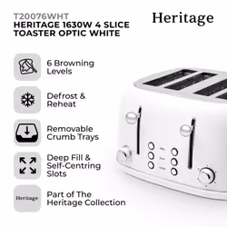 Tower Heritage 4 Slice Toaster 1630W