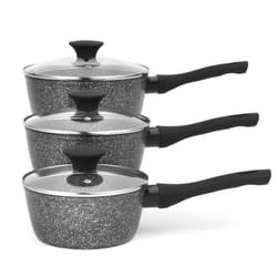 Salter Saucepan Set 3 Piece Non-Stick Megastone Forged Aluminium
