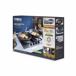 Tower Cerastone Pro Forged Aluminium 2 Piece Frying Pan Set, Non-Stick Coating, Graphite T900202 - Additional view 10