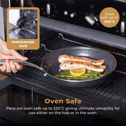 Tower Cerastone Pro Forged Aluminium 2 Piece Frying Pan Set, Non-Stick Coating, Graphite T900202 - Additional view 6