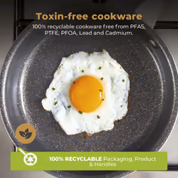 Tower Cerastone Pro Forged Aluminium Frying Pan with Non-Stick Coating, Graphite T900203 - Additional view 5