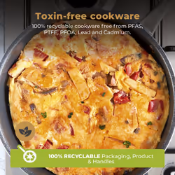 Tower Cerastone Pro Forged Aluminium Multi-Pan, Tempered Glass Lid, Non-Stick Coating, Graphite T900205 - Additional view 5