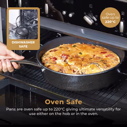 Tower Cerastone Pro Forged Aluminium Multi-Pan, Tempered Glass Lid, Non-Stick Coating, Graphite T900205 - Additional view 6