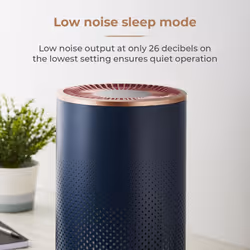 TOWER T673000BLG Desktop Air Purifier, Powerful HEPA 13 Filter with Multicolour Mood Lighting, Midnight Blue and Copper - Additional view 6