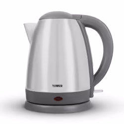 Tower Presto PT10072P 1.8L Kettle with Concealed Heating Element and 360 Degree Swivel Base, Polished Stainless Steel